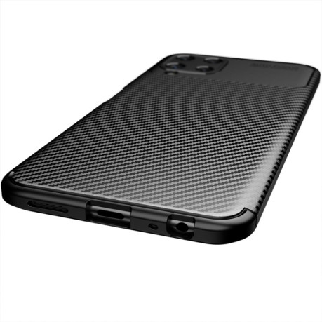 Ударозахисний чохол HMC Carbon Fiber Texture Samsung Galaxy M32/A22 4G - чорний