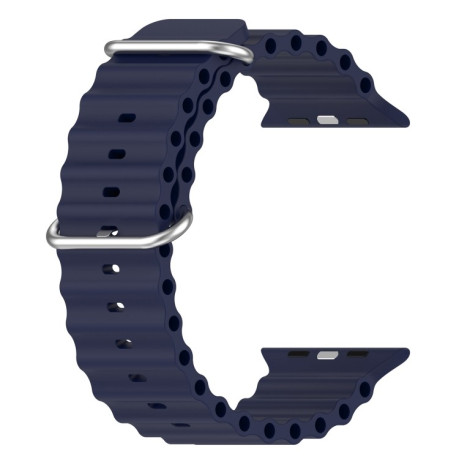 Силиконовый ремешок Ocean для Apple Watch Ultra 49mm/45mm /44mm - темно-синий