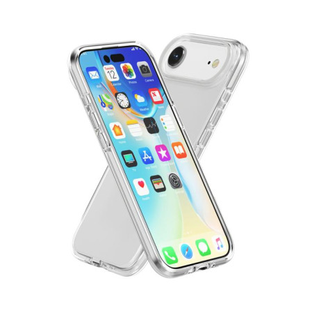 Противоударный чехол Terminator Style Glitter для iPhone 17 - прозрачный