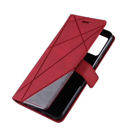 Чехол-книжка Skin Feel Splicing  Vivo Y21 2021 / Y33s - красный