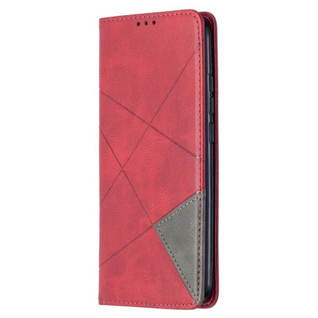 Чохол-книга Rhombus Texture на Xiaomi Redmi 9A - червоний