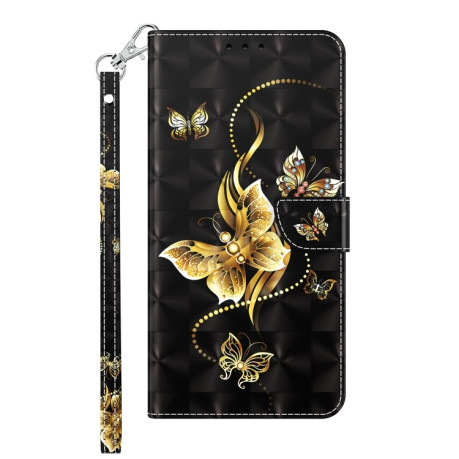 Чехол-книжка 3D Painting для OPPO A16 / A16s / A54s - Golden Swallow Butterfly