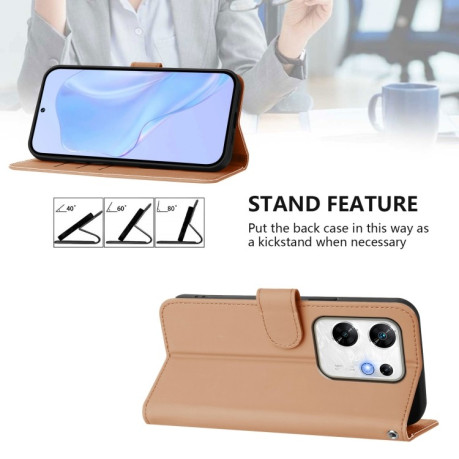 Чехол-книжка Skin Feel Solid Color Leather для Infinix Zero 30 4G - Nude