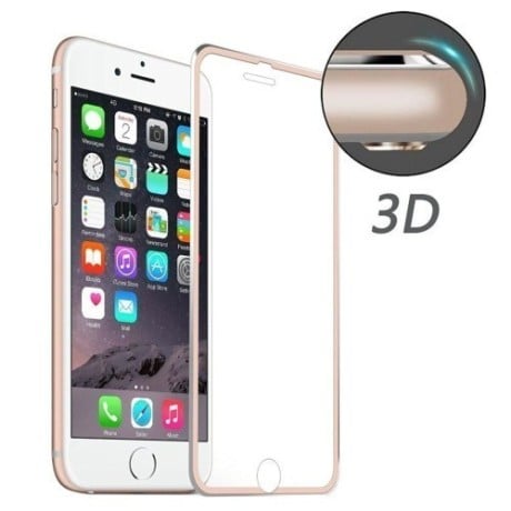 Захисне 3D Скло на весь Екран Рожеве Золото Enkay 0.2 мм 9H для iPhone SE 3/2 2022/2020/8/7
