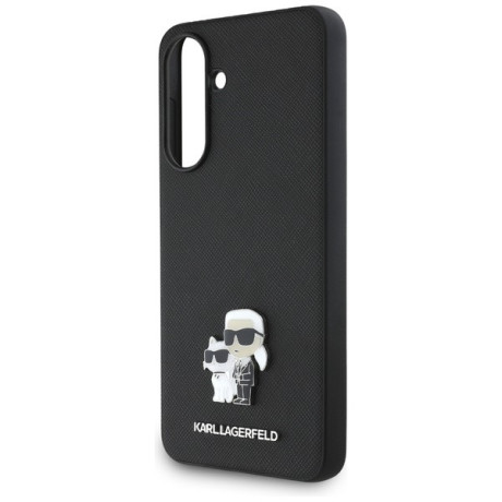 Оригінальний чохол Karl Lagerfeld Saffiano Case w/ K&amp;C Metal Logo на Samsung Galaxy A36 - Black