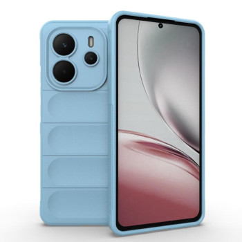 Силіконовий чехол Magic Flannel для Xiaomi Redmi Note 14 4G 164.84mm - синій