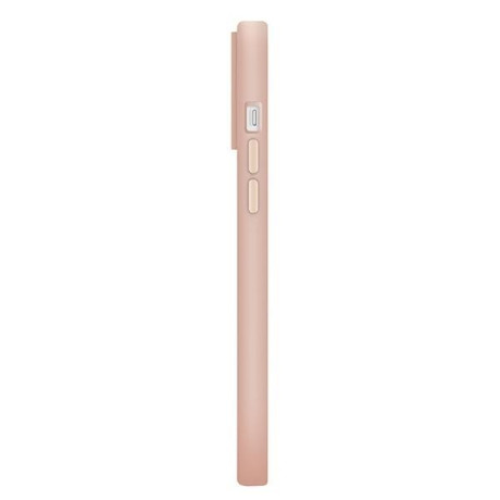Оригинальный чехол UNIQ etui Lino Hue (MagSafe) для iPhone 14/13 - pink