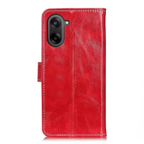 Чехол-книжка Magnetic Retro Crazy Horse Texture для OnePlus Nord CE5 / Ace 5 Racing — красный
