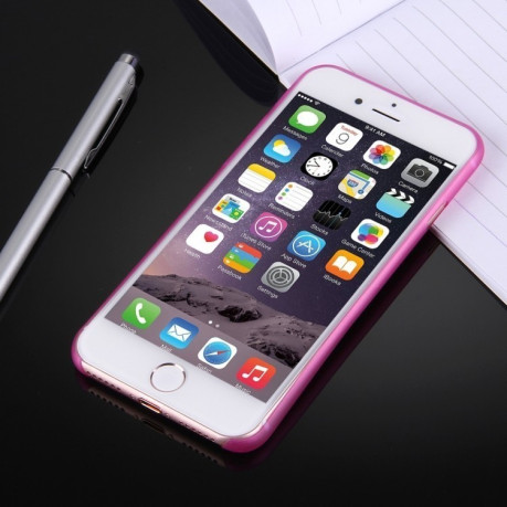 Чохол для iPhone 8 Plus/ 7 Plus ультратонкий прозорий пурпурно-червоний