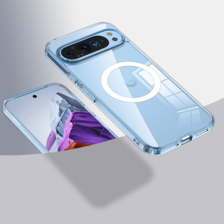 Чохол Clear Case MagSafe Simple Magnetiс для Google Pixel 9 - прозорий