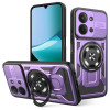 Противоударный чехол Armor Rotating Holder MagSafe для Xiaomi Redmi 15C 5G / 4G Global 171mm — фиолетовый
