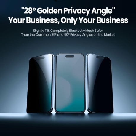Защитное стекло NILLKIN Guardian Full Coverage Privacy на iPhone 17 Pro Max - черное