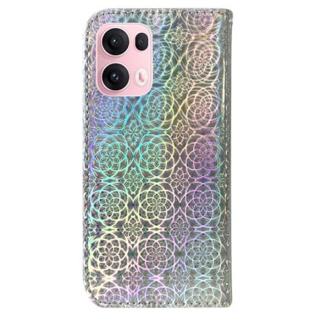 Чехол-книжка Solid Color Colorful на OPPO Reno13 Pro Global - серебристый