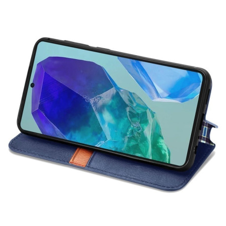 Чехол-книжка Cubic Grid для Samsung Galaxy A16 5G - синий