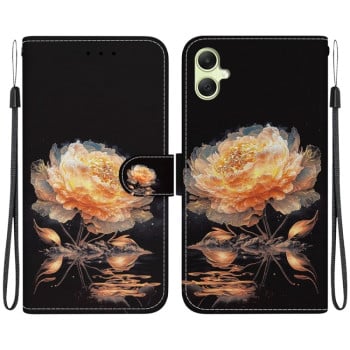 Чехол-книжка Colored Drawing Series на Samsung Galaxy A05 - Gold Peony