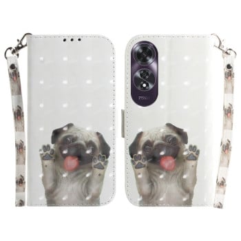 Чохол-книжка 3D Colored Horizontal Flip Leather для OPPO A60 4G - Pug