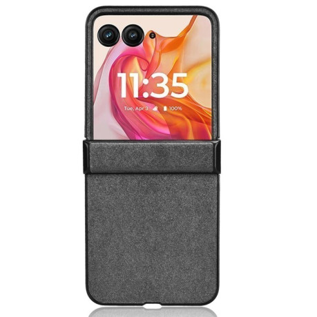 Протиударний чохол Sandskin Texture на Motorola Razr 50 Ultra - сірий