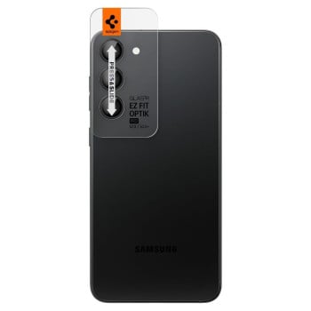 Комплект защитных стекол на камеру Spigen OPTIK.TR ”EZ FIT” для Samsung Galaxy S23 / S23+ PLUS BLACK