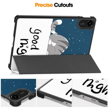 Чохол-книжка Custer Painted 3-Fold Stand Leather для Xiaomi Redmi Pad 2 - Cat