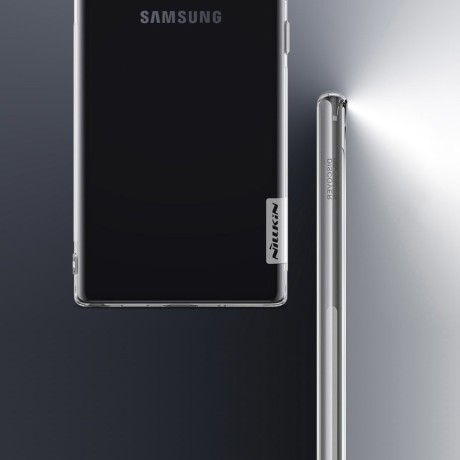 Силиконовый чехол (TPU) NILLKIN Nature на Samsung Galaxy Note 10 Plus-прозрачный
