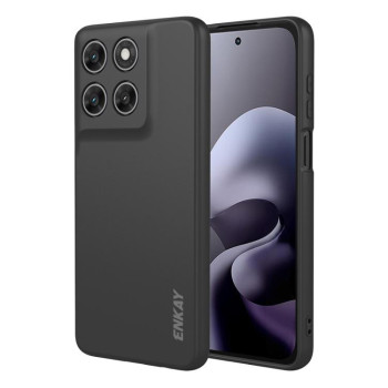 Силиконовый чехол ENKAY Liquid Silicone на Motorola Moto G77 / G67 5G — черный