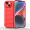 Силиконовый чехол Magic Flannel для iPhone 15 - красный