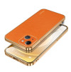 Чохол SULADA Litchi Texture Leather на iPhone 15 Plus - помаранчевий