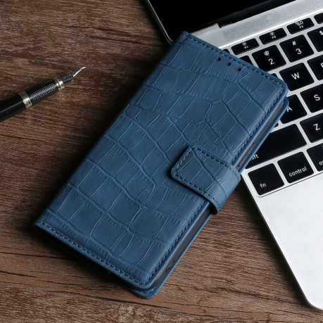 Чехол-книжка Skin Feel Crocodile Texture для Vivo V23e / S10e - синий