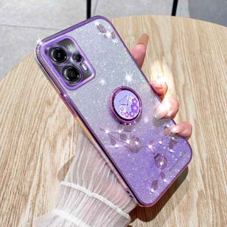 Протиударний чохол Gradient Acrylic для Motorola Moto G55 - фіолетовий