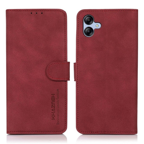 Чехол-книжка KHAZNEH Matte Texture для Samsung Galaxy A05 - красный