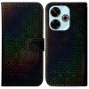Чехол-книжка Solid Color Colorful на Xiaomi Poco M6 4G - черный