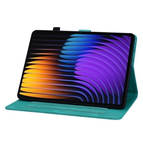 Чохол-книжка Lily Embossed Leather для Xiaomi Pad 7/Pad 7 Pro - зелений