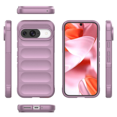 Силиконовый чехол Magic Flannel для Google Pixel 9 Pro - фиолетовый