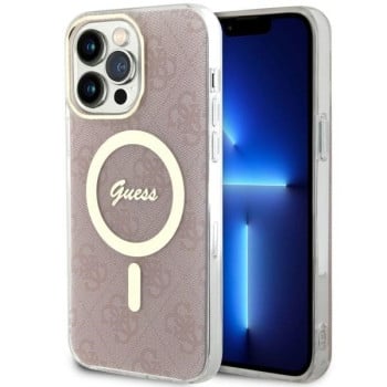 Оригінальний чохол Guess 4G MagSafe на iPhone 14 Pro Max - pink