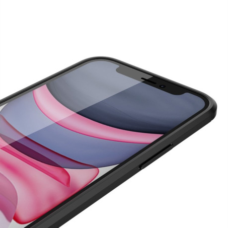 Противоударный чехол Litchi Texture на iPhone 12 Mini - синий