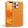 Кожаный противоударный чехол R-JUST Cowhide для iPhone 13 Pro Max - желтый