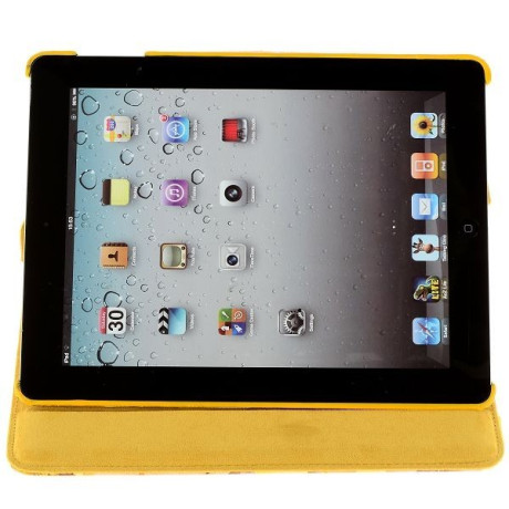 Чохол 360 Flowers жовтий для iPad 2, 3, 4