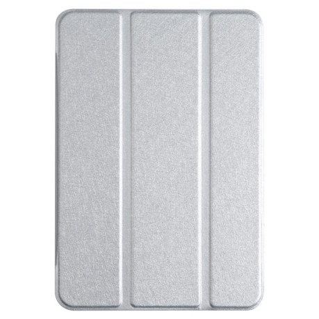 Чехол-книжка Silk Texture Three-fold на iPad mini 6 - серебристый