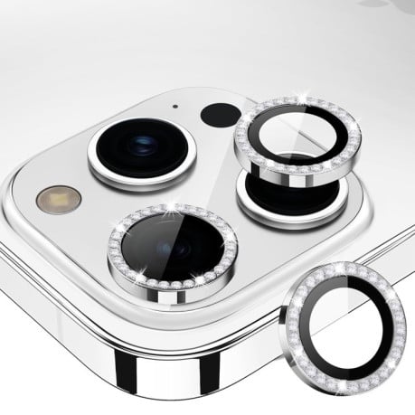 Захисне скло на камеру ENKAY AR Anti-reflection Camera Lens для iPhone 16 Pro / 16 Pro Max - сріблясте