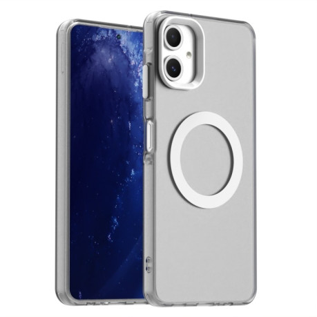 Противоударный чехол MagSafe Holder PC Hybrid для Samsung Galaxy A06 4G - белый