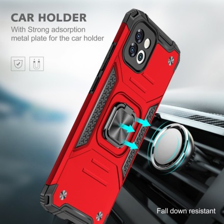 Противоударный чехол Magnetic Armor для Samsung Galaxy A03 - красный