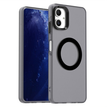 Противоударный чехол MagSafe Holder PC Hybrid для Samsung Galaxy A06 4G - черный