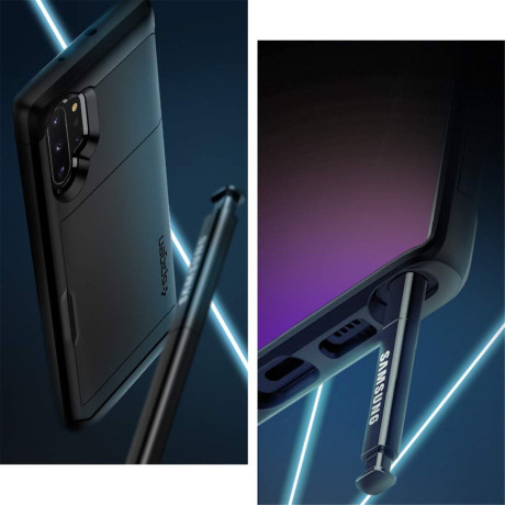 Оригинальный чехол Spigen Slim Armor CS для Samsung Galaxy Note 10+ Plus Black