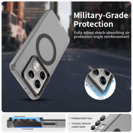 Противоударный чехол MagSafe Holder PC Hybrid для Xiaomi 14T Pro - черный