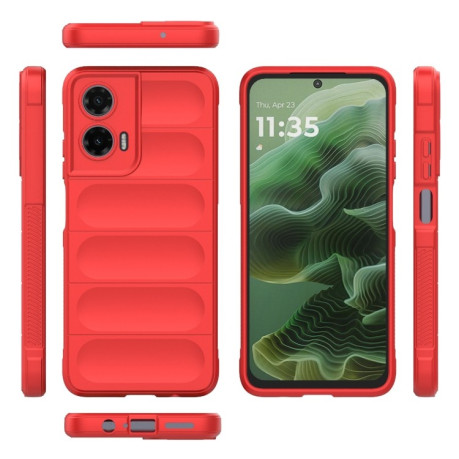 Силіконовий чохол Magic Flannel для Motorola Moto G35 5G Global - червоний