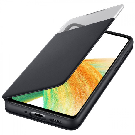 Оригинальный чехол-книжка Samsung S View Wallet для Samsung Galaxy A33 - черный