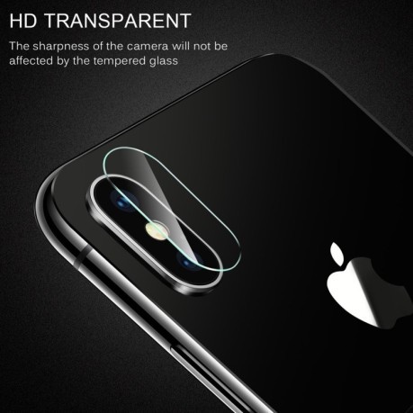 Защитное стекло на камеру 0.3mm для iPhone X - прозрачное