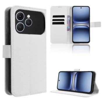 Чехол-книжка Diamond Texture на Tecno Spark 40 4G — белый