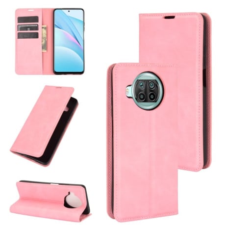 Чохол-книжка Retro-skin Business Magnetic на Xiaomi Mi 10T Lite - рожевий