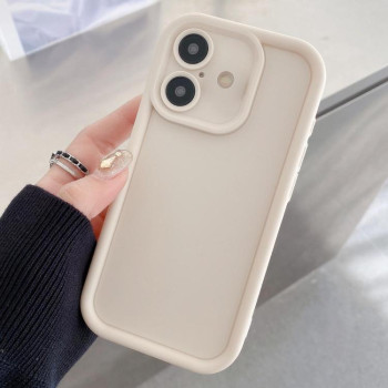 Чохол силіконовий Shockproof Frame Frosted Precise Hole на iPhone 17 - білий